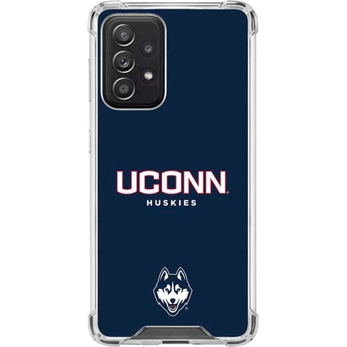 University of Connecticut Huskies UConn Galaxy A52 5G Clear Case
