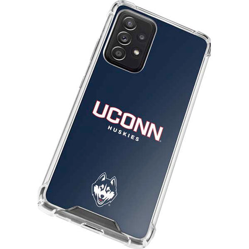 University of Connecticut Huskies UConn Galaxy A52 5G Clear Case