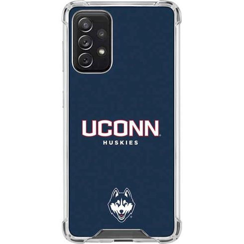 University of Connecticut Huskies UConn Galaxy A72 5G Clear Case