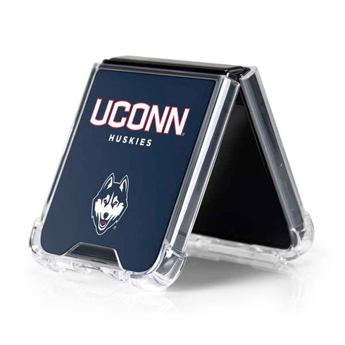 University of Connecticut Huskies UConn Galaxy Z Flip5 5G Clear Case