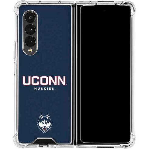 University of Connecticut Huskies UConn Galaxy Z Fold4 5G Clear Case