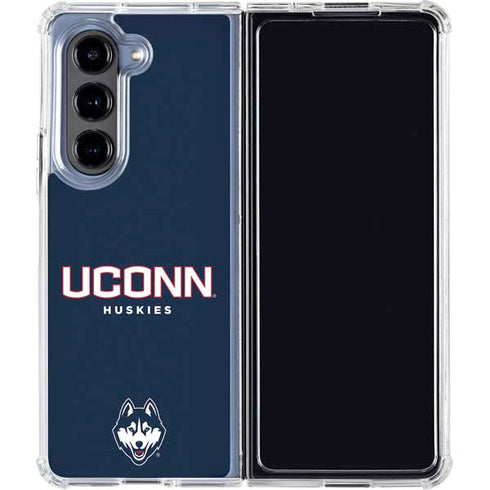 University of Connecticut Huskies UConn Galaxy Z Fold5 5G Clear Case