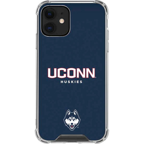 University of Connecticut Huskies UConn iPhone 12 Clear Case