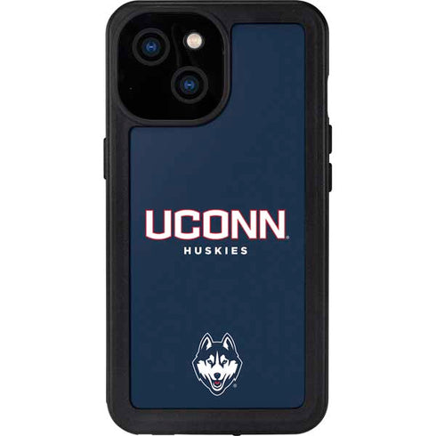 University of Connecticut Huskies UConn iPhone 13 Mini Waterproof Case