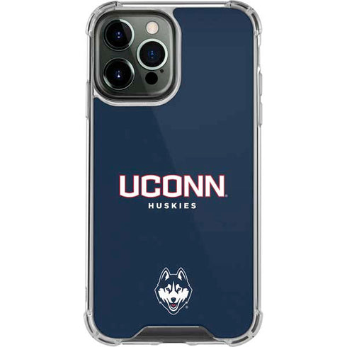 University of Connecticut Huskies UConn iPhone 13 Pro Max Clear Case