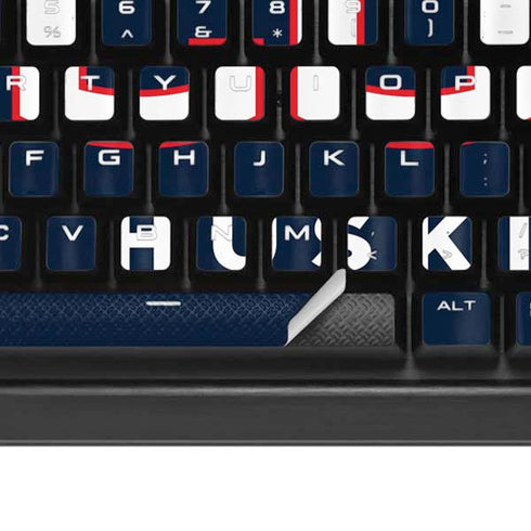 University of Connecticut Huskies UConn K95 RGB PLATINUM Mechanical Gaming Keyboard Skin
