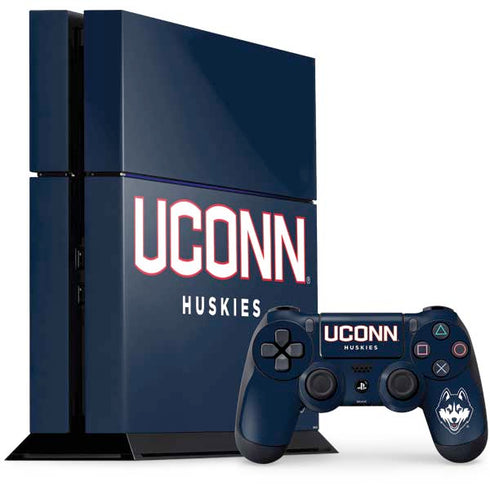University of Connecticut Huskies UConn PS4 Console and Controller Bundle Skin