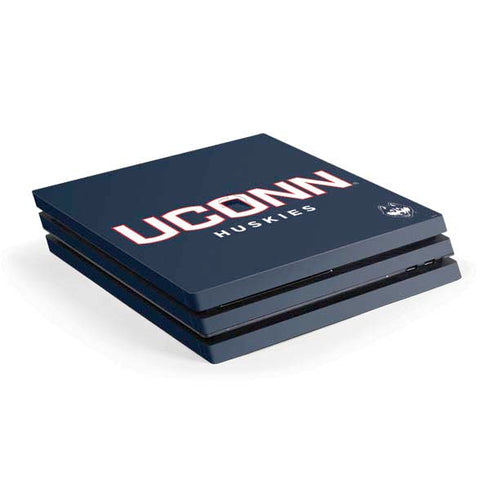University of Connecticut Huskies UConn PS4 Pro Console Skin