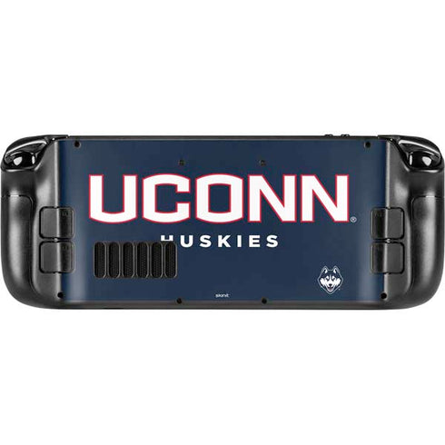 University of Connecticut Huskies UConn Steam Deck Handheld Gaming Computer Skin