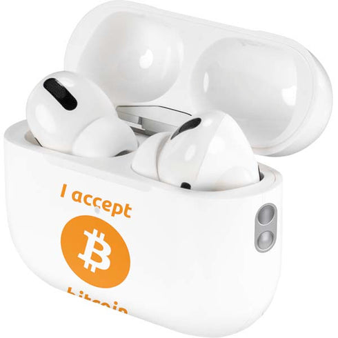 I Accept Bitcoin AirPods Pro 2nd Gen Skin
