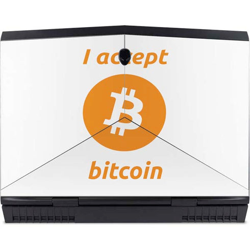 I Accept Bitcoin Dell Alienware Skin