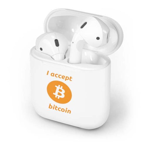 I Accept Bitcoin Apple AirPods Skin