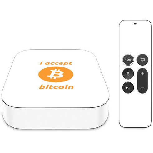 I Accept Bitcoin Apple TV Skin
