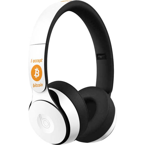 I Accept Bitcoin Beats Solo Pro Skin