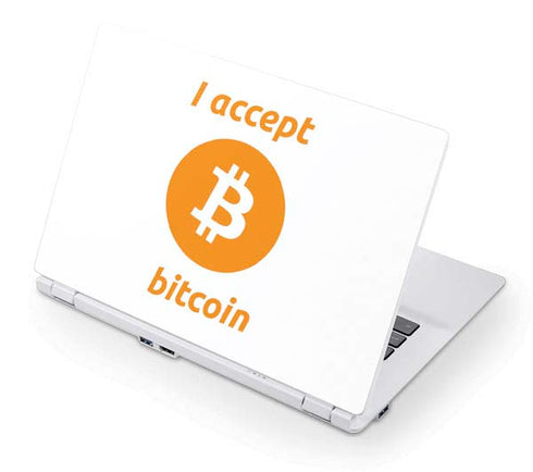 I Accept Bitcoin Acer Chromebook Skin