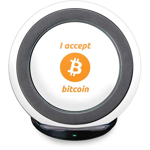 I Accept Bitcoin Fast Charge Wireless Charging Stand Skin
