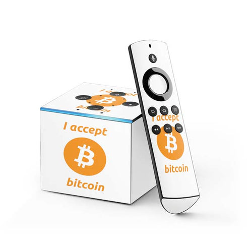 I Accept Bitcoin Fire TV Cube Skin