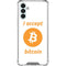 I Accept Bitcoin Galaxy A13 5G Clear Case