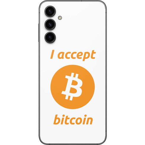 I Accept Bitcoin Galaxy A14 5G Skin