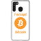 I Accept Bitcoin Galaxy A21 Clear Case