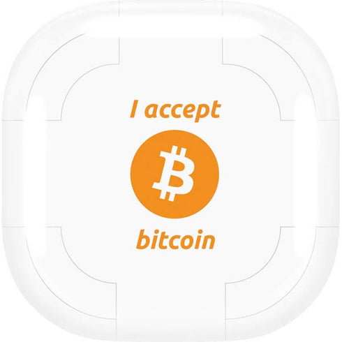 I Accept Bitcoin Galaxy Buds Live Skin