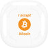 I Accept Bitcoin Galaxy Buds Live Skin