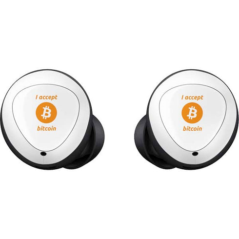 I Accept Bitcoin Galaxy Buds Skin