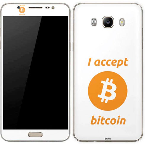 I Accept Bitcoin Galaxy J7 Skin