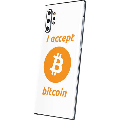 I Accept Bitcoin Galaxy Note 10 Plus Skin