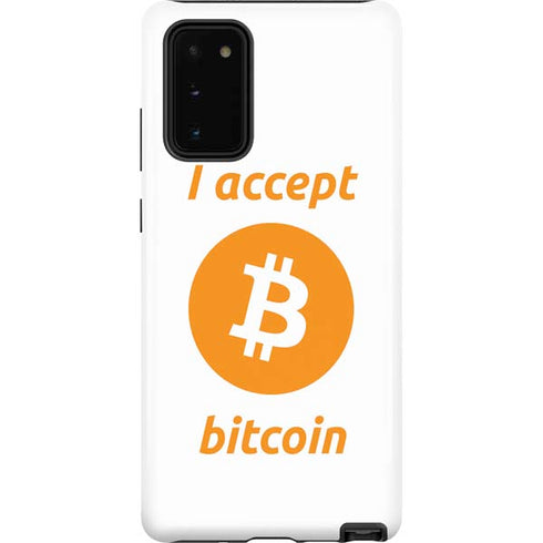 I Accept Bitcoin Galaxy Note20 5G Pro Case