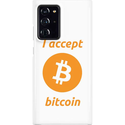 I Accept Bitcoin Galaxy Note20 Ultra 5G Lite Case