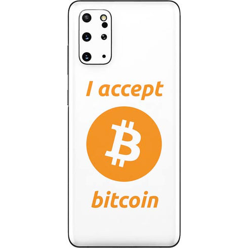 I Accept Bitcoin Galaxy S20 Plus Skin