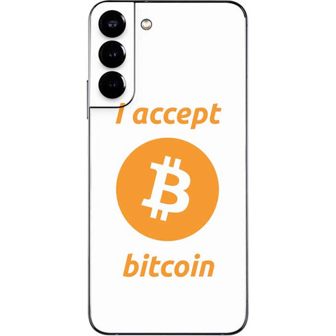 I Accept Bitcoin Galaxy S22 Plus Skin