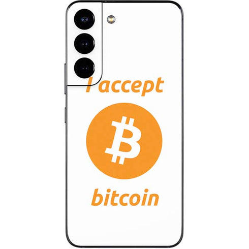 I Accept Bitcoin Galaxy S22 Skin