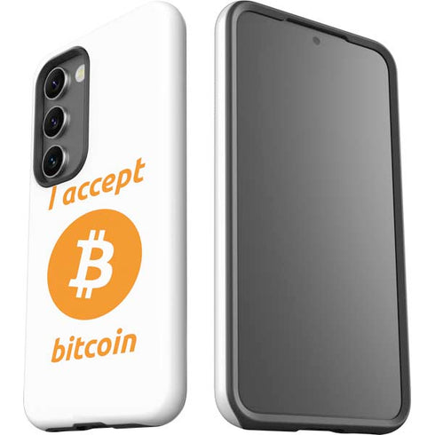 I Accept Bitcoin Galaxy S23 Pro Case