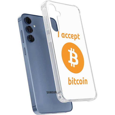 I Accept Bitcoin Galaxy S24 Clear Case