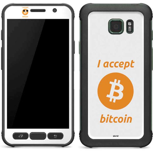 I Accept Bitcoin Galaxy S7 Active Skin