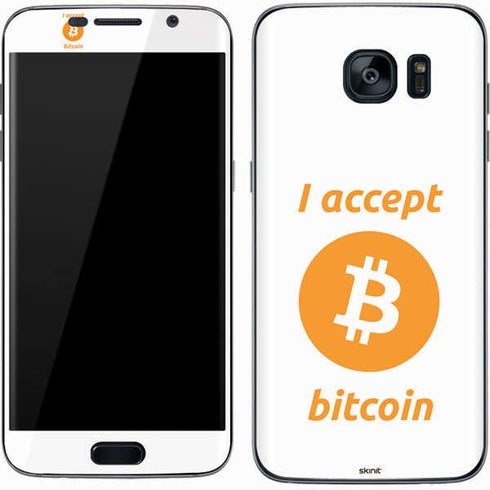 I Accept Bitcoin Galaxy S7 Skin