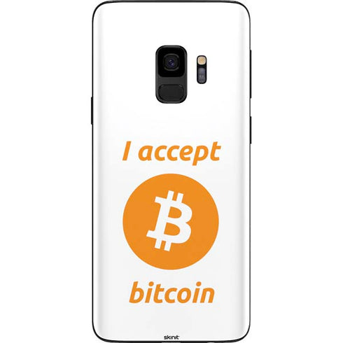 I Accept Bitcoin Galaxy S9 Skin