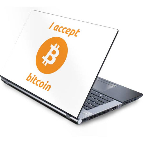 I Accept Bitcoin Generic Laptop Skin