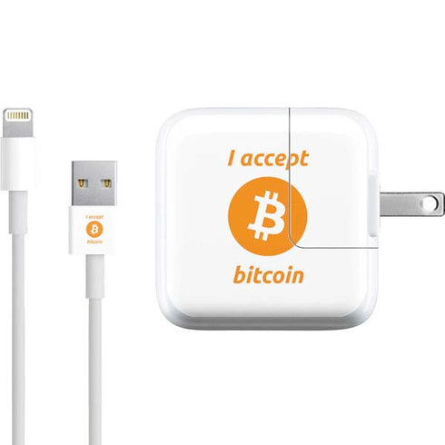 I Accept Bitcoin iPad Charger (10W USB) Skin