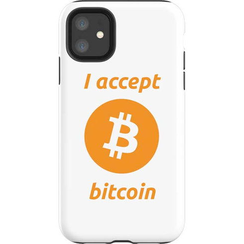 I Accept Bitcoin iPhone 11 Impact Case