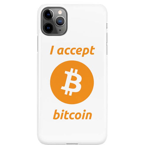 I Accept Bitcoin iPhone 11 Pro Max Lite Case