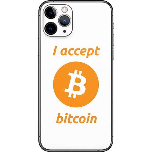 I Accept Bitcoin iPhone 11 Pro Skin