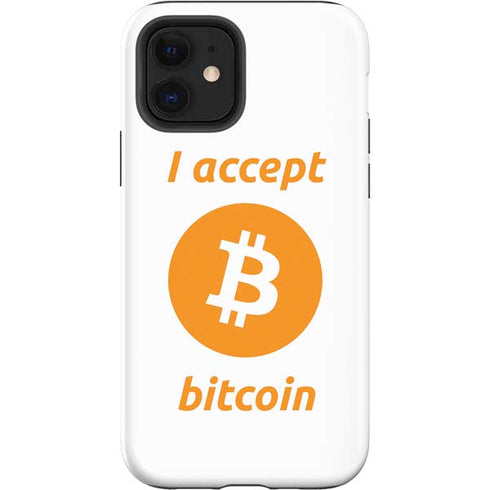 I Accept Bitcoin iPhone 12 Impact Case