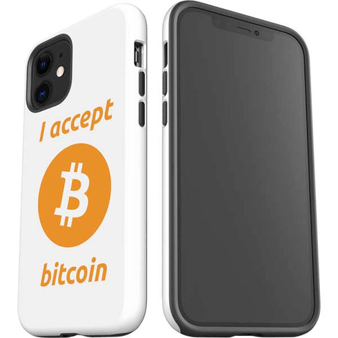 I Accept Bitcoin iPhone 12 Impact Case