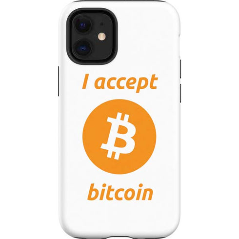 I Accept Bitcoin iPhone 12 Mini Impact Case