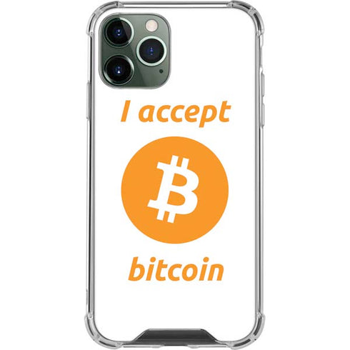 I Accept Bitcoin iPhone 12 Pro Max Clear Case