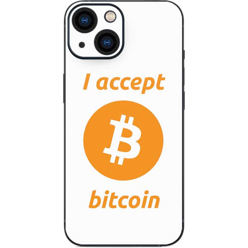 I Accept Bitcoin iPhone 13 Mini Skin
