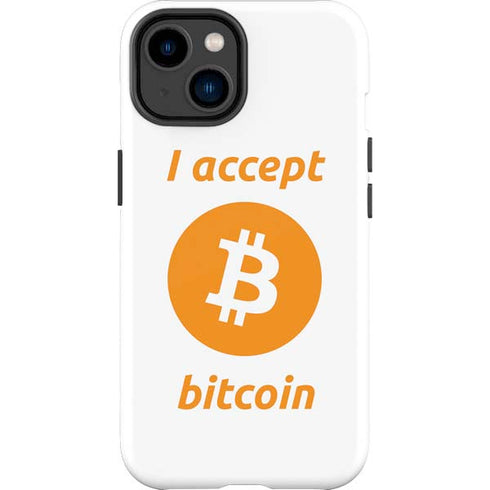 I Accept Bitcoin iPhone 14 Plus Impact Case